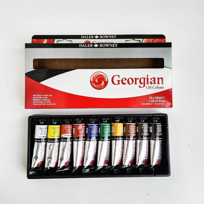 

Daler Rowney Georgian Oil Color set | Cat Minyak - 6x22ml