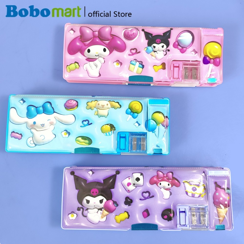 

BOBOMART Tempat Pensil 3D Karakter Sanrio My Melody Kuromi – Kotak Pensil Lucu Anak Sekolah DZ-8061