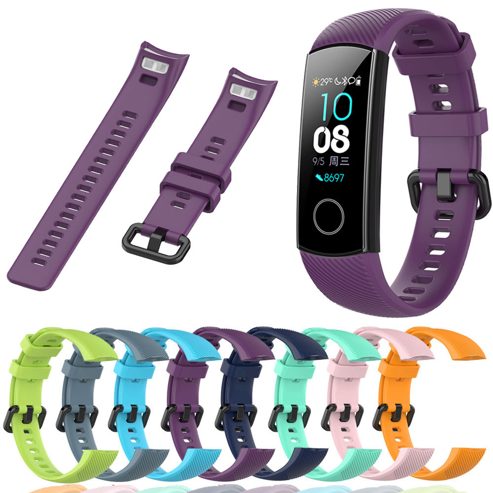 Silicone Watchband For Honor Band 4 5 Strap Smart Accessories Replacement Wristbands Strap For Honor