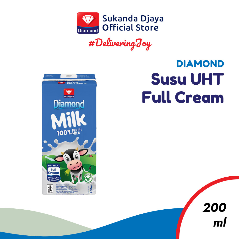 

Diamond Milk Susu UHT Full Cream Sleeve 200 ML