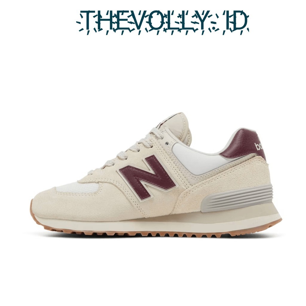 Sepatu NB New Balance 574 Moonbeam Burgundy BNIB Original / Sneakers Pria