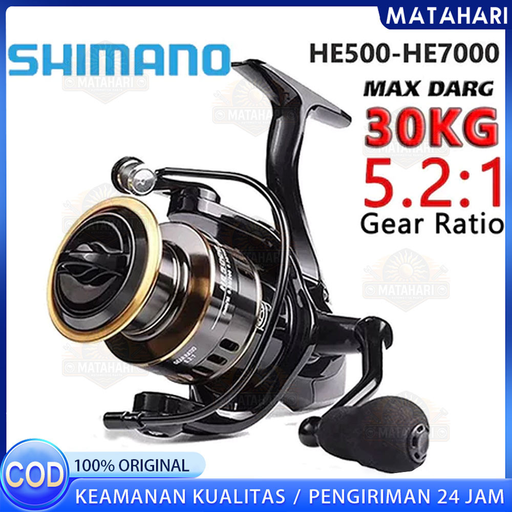 【COD】SHIMANO Coralov Reel Pancing Tahan Air 27kg HE500-7000/ Reel Pancing Murah Kuat Power Handle/ R