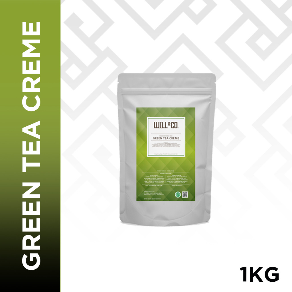 

Bubuk Minuman Greentea Creme Powder Premium Will&Co 1Kg