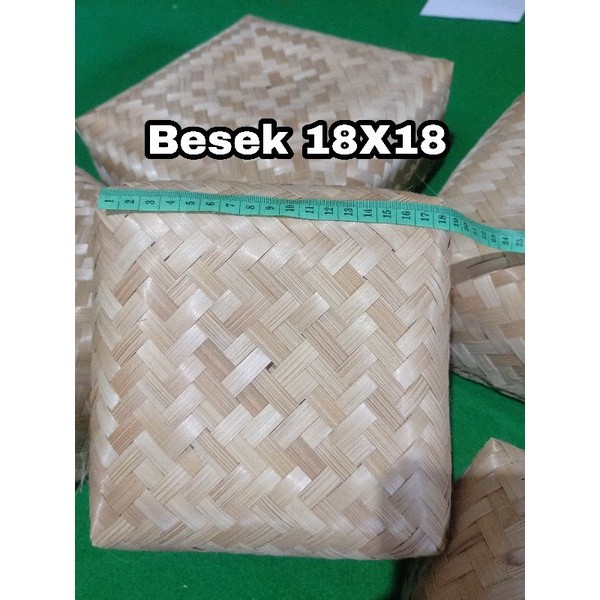 Besek 18X18 Besek Genduri Besek Berkat Besek Punjungan Besek Snack Cetering Besek Bambu