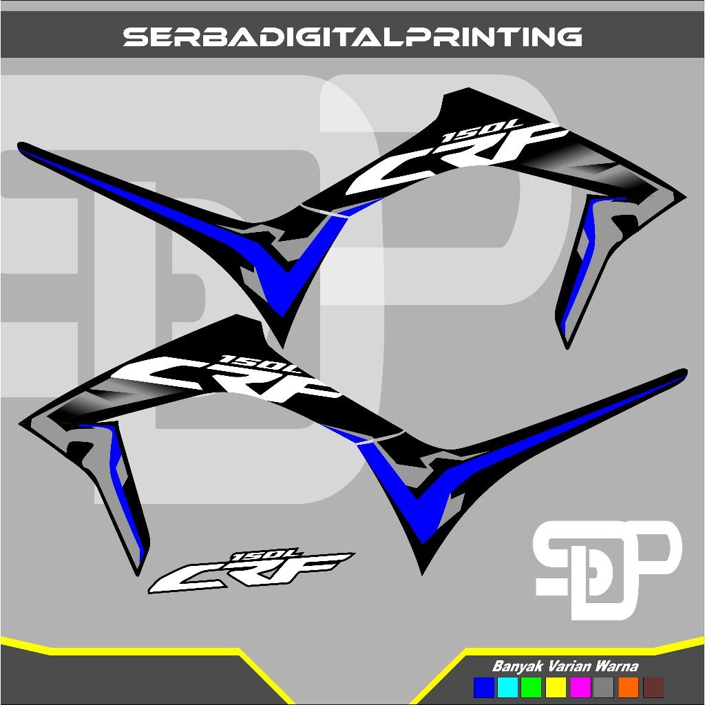 Striping Sticker Variasi Aksesories Motor Honda CRF 150 L Stiker List Semi Full Body Original Free L