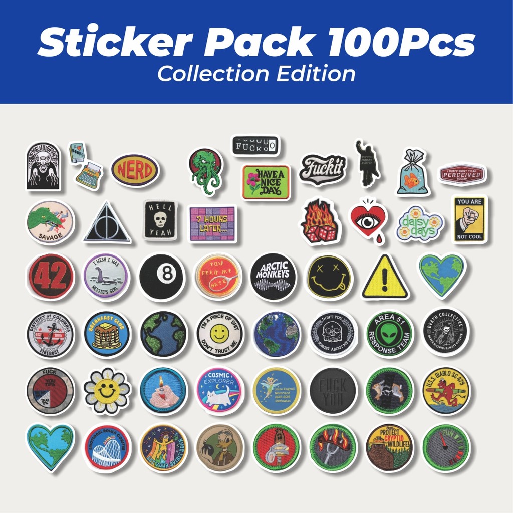 

Hot Stiker Patch V1 Lucu Anti Air Stikers Berperekat Waterproof Sticker Decal Buat Motor Helm Buku Journal Koper Casing HP Laptop Botol Minum