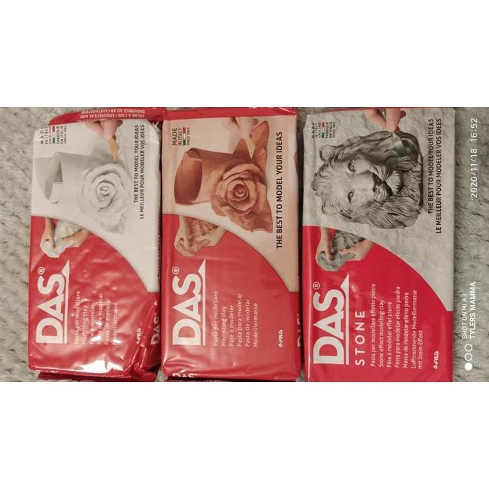 

DAS CLAY 1 KG PUTIH / COKLAT TANAH LIAT ART - DAS PUTIH 250GR