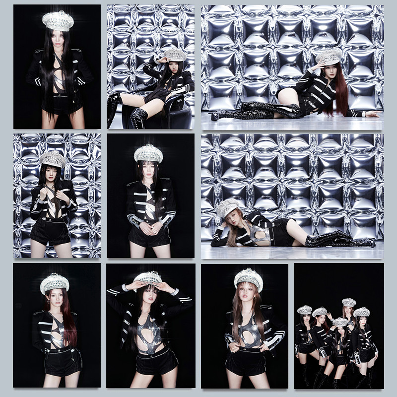 

Hot Kpop Girl Group I-idleS Stage Album Queencard Posters Canvas Printing Wall Art Picture for Living Room Home Decor Gifts