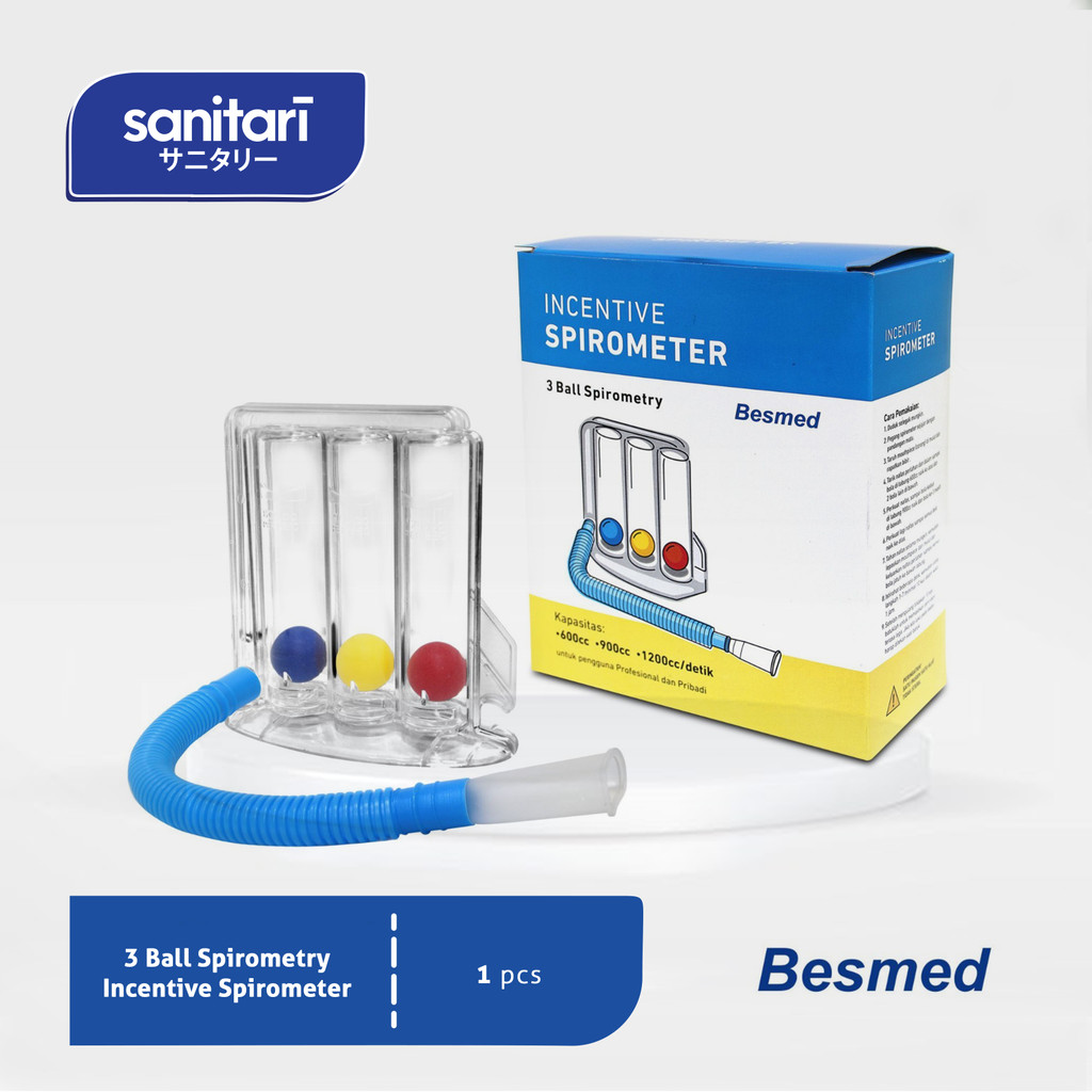 Spirometry Besmed 3 Ball Incentive Spirometer Besmed Spirometri Besmed Spirometri Incentive Besmed S