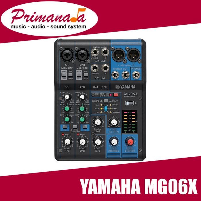 Mixer Audio Yamaha MG06X MG-06X Analog 6 Ch Original Garansi Resmi
