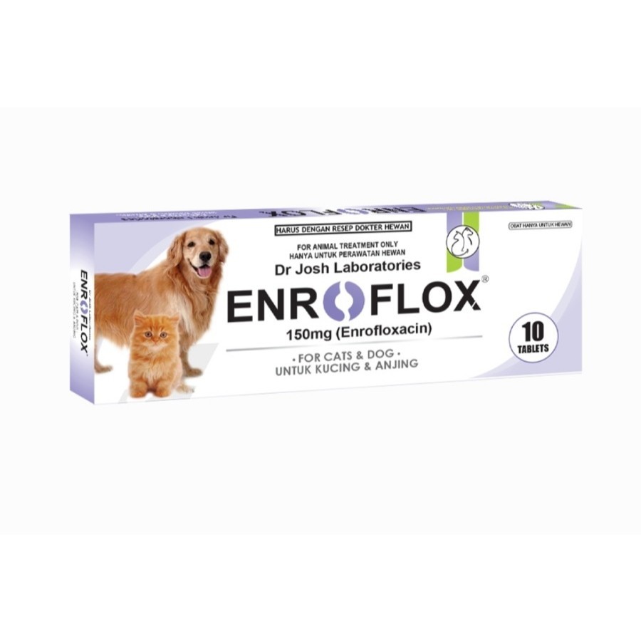 WIDHISTORE PETTO - Enroflox 10tabs - Obat Antibiotik Anjing & Kucing