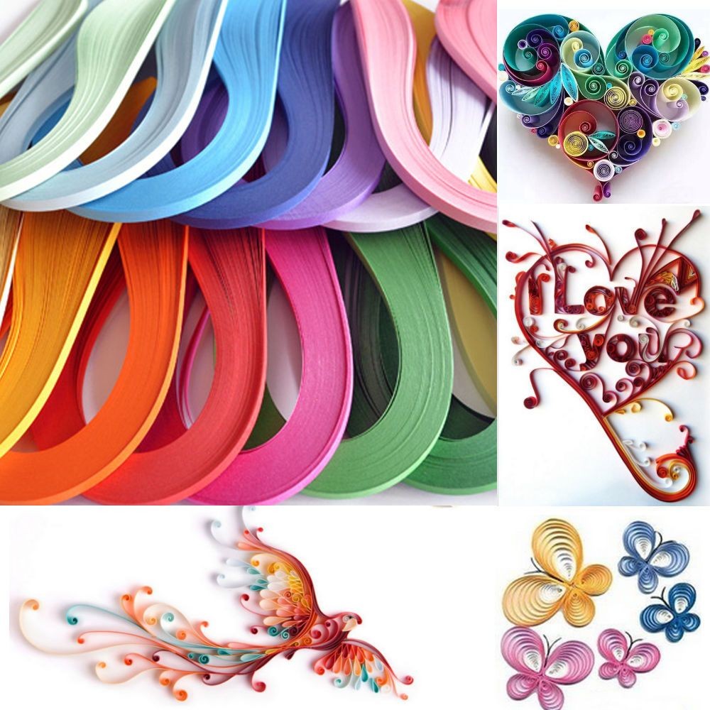 

120 Stripes Quilling Paper 3mm Width Solid Color Origami Paper DIY Hand Craft Decoration Pressure Relief