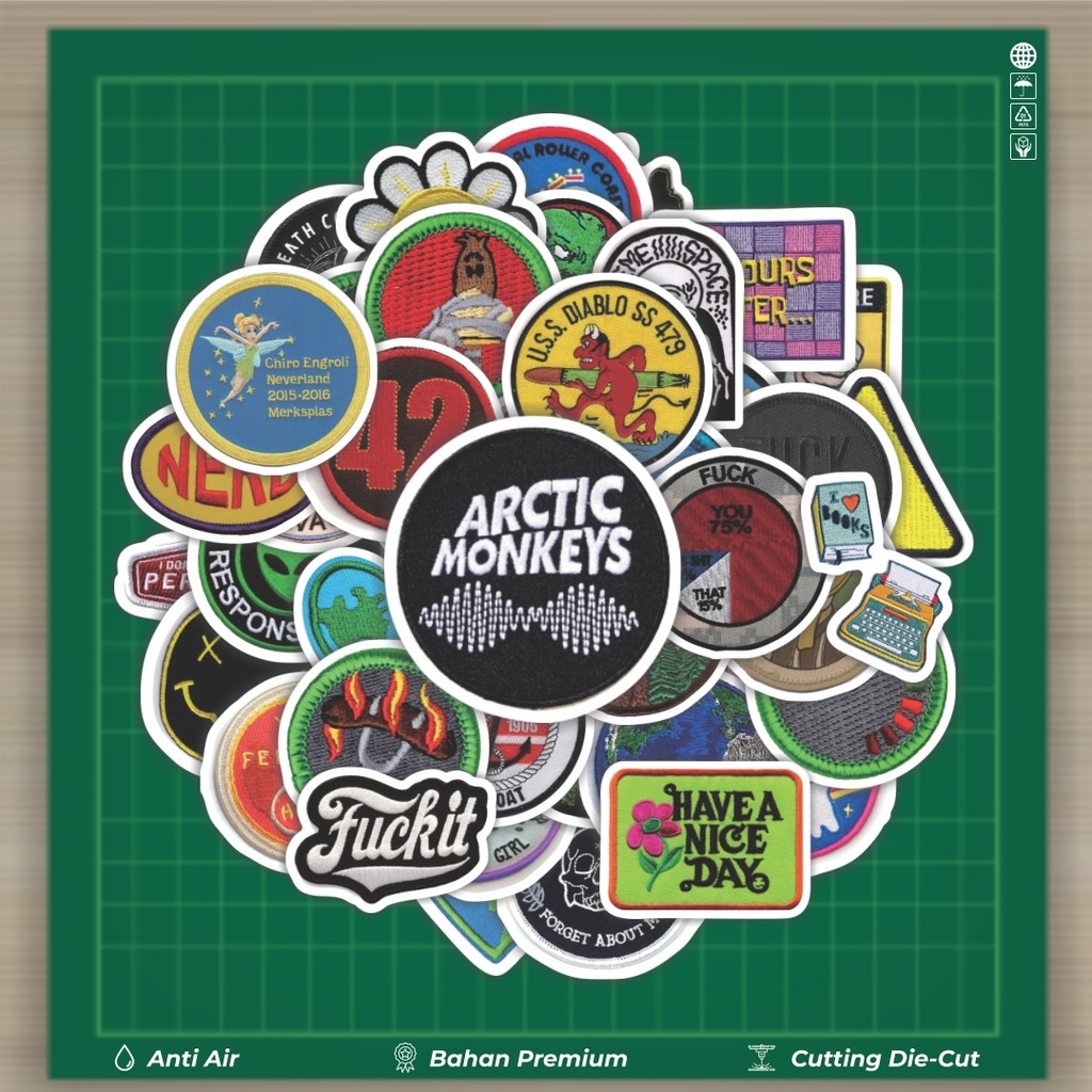 

HOT 50 PCS STIKER Stiker Patch V1 Stiker Fashion Cars Decal Dingin Kartu Album Custom Vinyl Anti Air- Sticker Aesthetic Buku Journal Koper Casing HP Tablet Laptop Helm Motor Botol Minum
