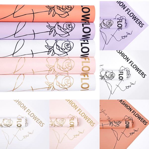 

Medok Paper - Kertas Buket Bunga Cellophane Motif Mawar Rose Flower Wrapping Paper Lembaran KB6122