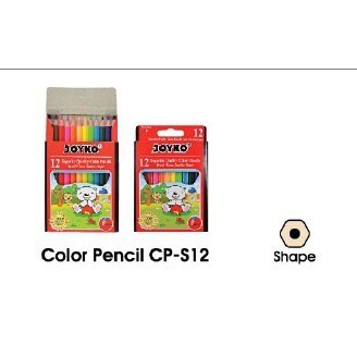 

BPP Joyko Pensil Warna Mini Short Color Pencils Hexagonal Grip Cps12