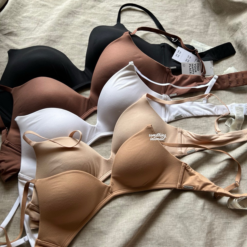 [PUSHUP] Hollister Gilly Hicks Wireless Bare Comfort Organic Cotton Pushup Plunge Wirefree Bra BH Bu