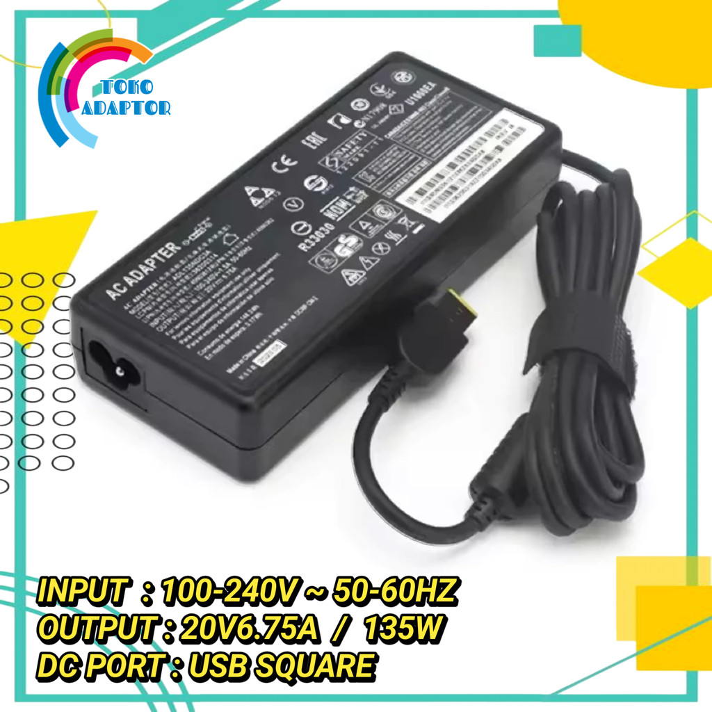 Adaptor Charger cas ThinkPad W540 W541 T540p W510