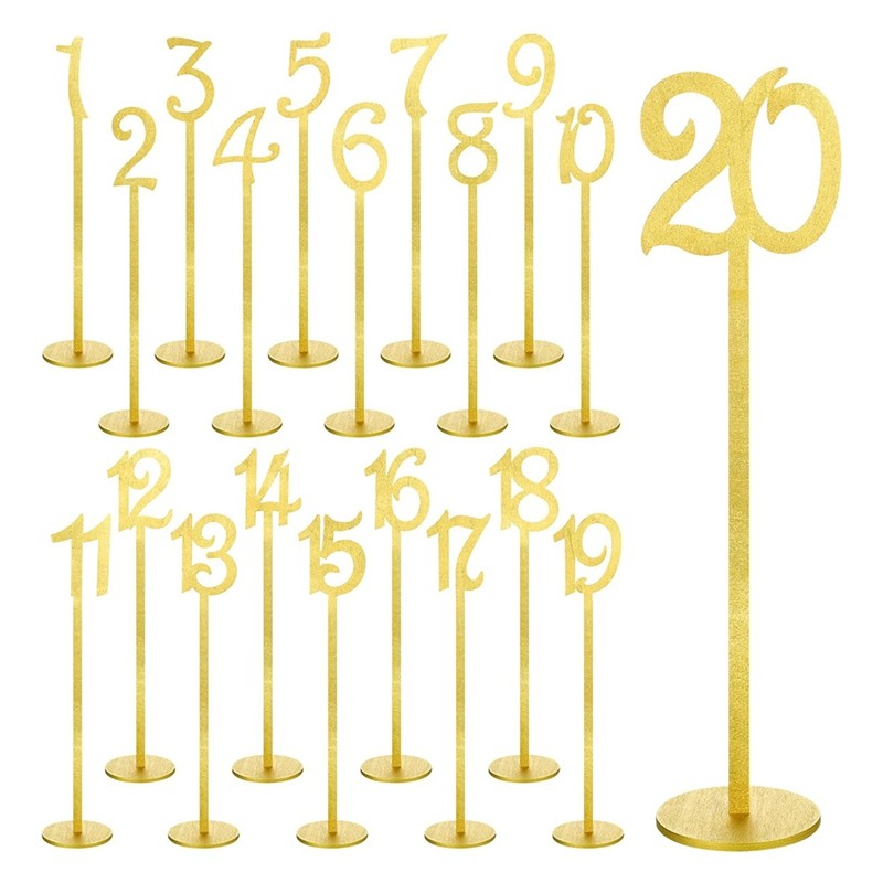 

Table number plate 20 Pcs Table Numbers Wedding Table Numbers Wood Table Numbers for