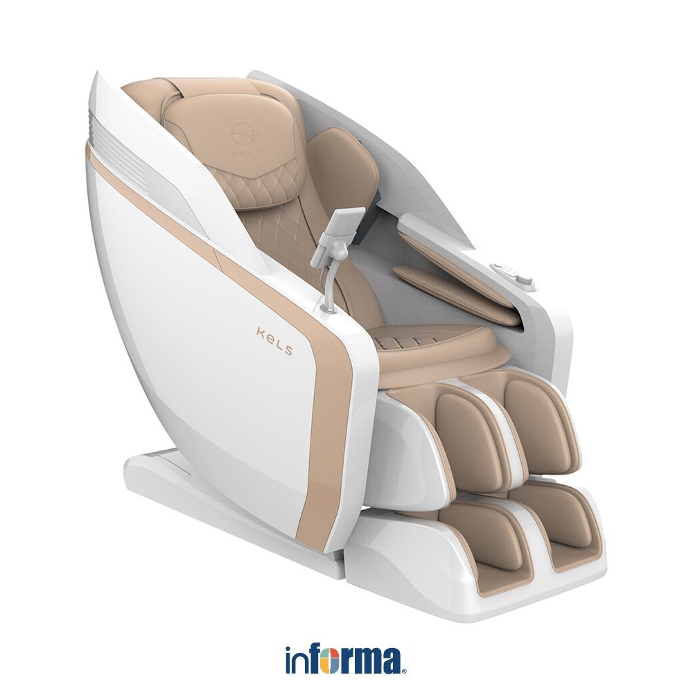 Informa Kels Onyx Kursi Pijat 3D - Cokelat Massage Chair Alat Pijat Tubuh Kursi Relaksasi Rumah Kurs