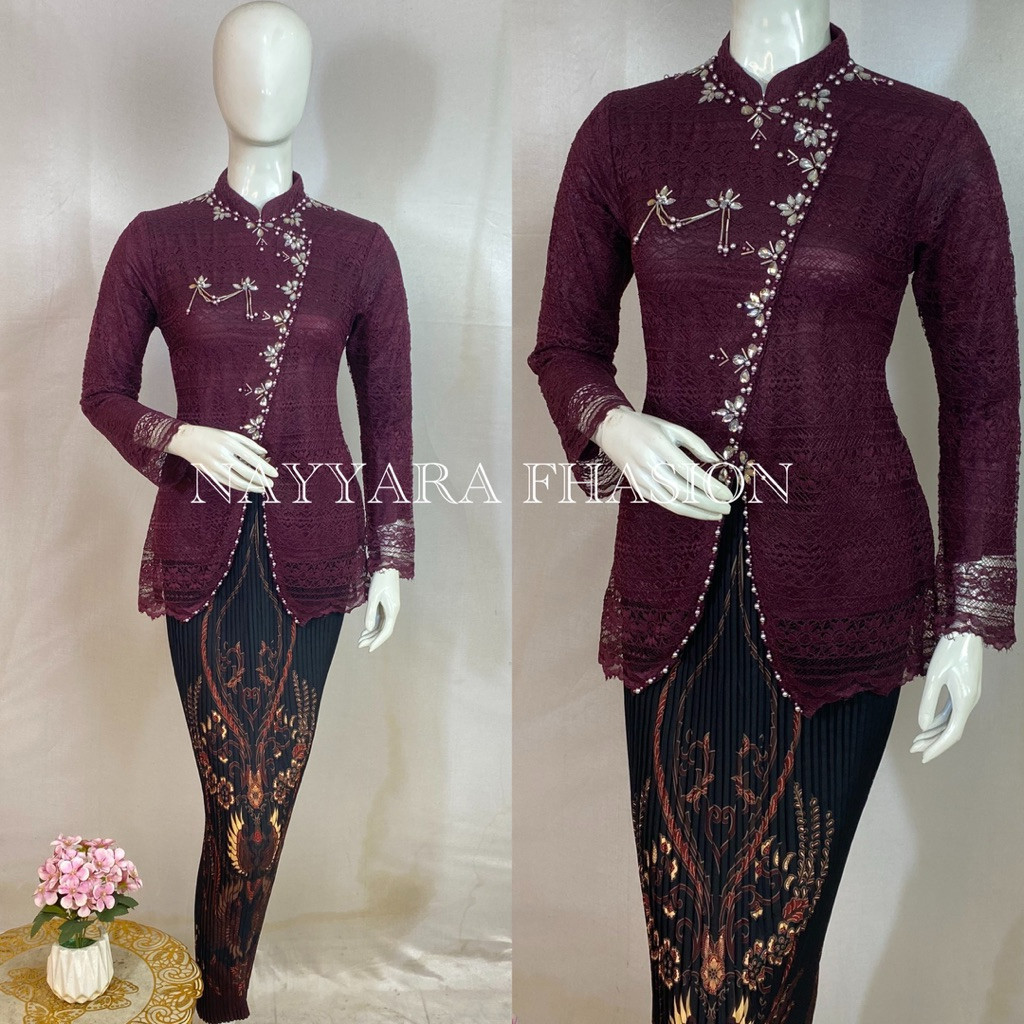 Kebaya Janggan Modren / Kebaya Wisuda / Kebaya COD Lamaran / Kebaya Kondangan  Kebaya Modren Kebaya