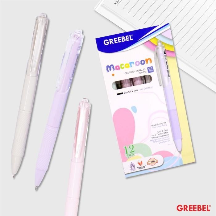 

Gel Pen Pulpen Pena Greebel Macaroon GP-512 0.5 mm