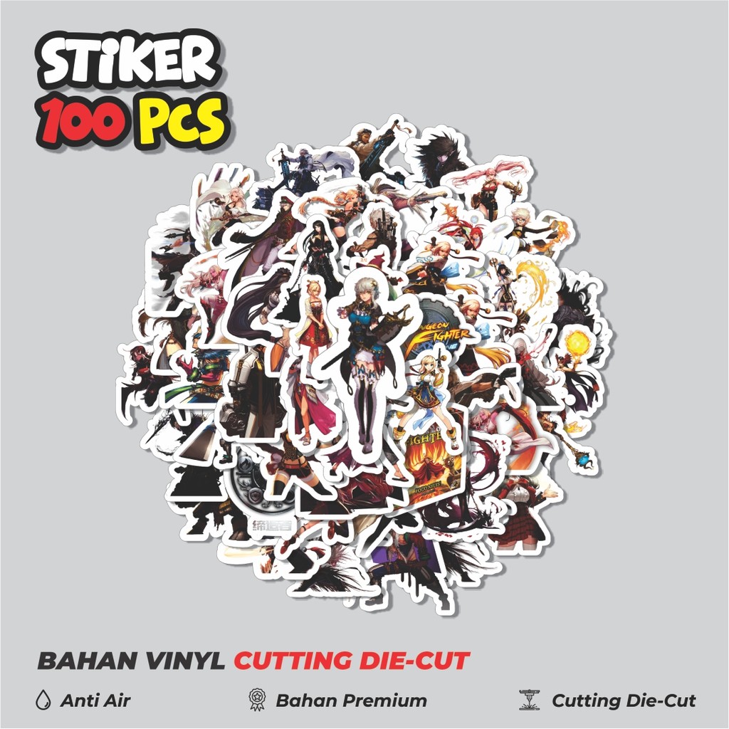 

Terbaru! 50 pcs Stiker Game Series Dungeon Fighter Karakter Mix 2 Dekorasi Lucu Kreatif untuk Notebook, Skateboard, HP