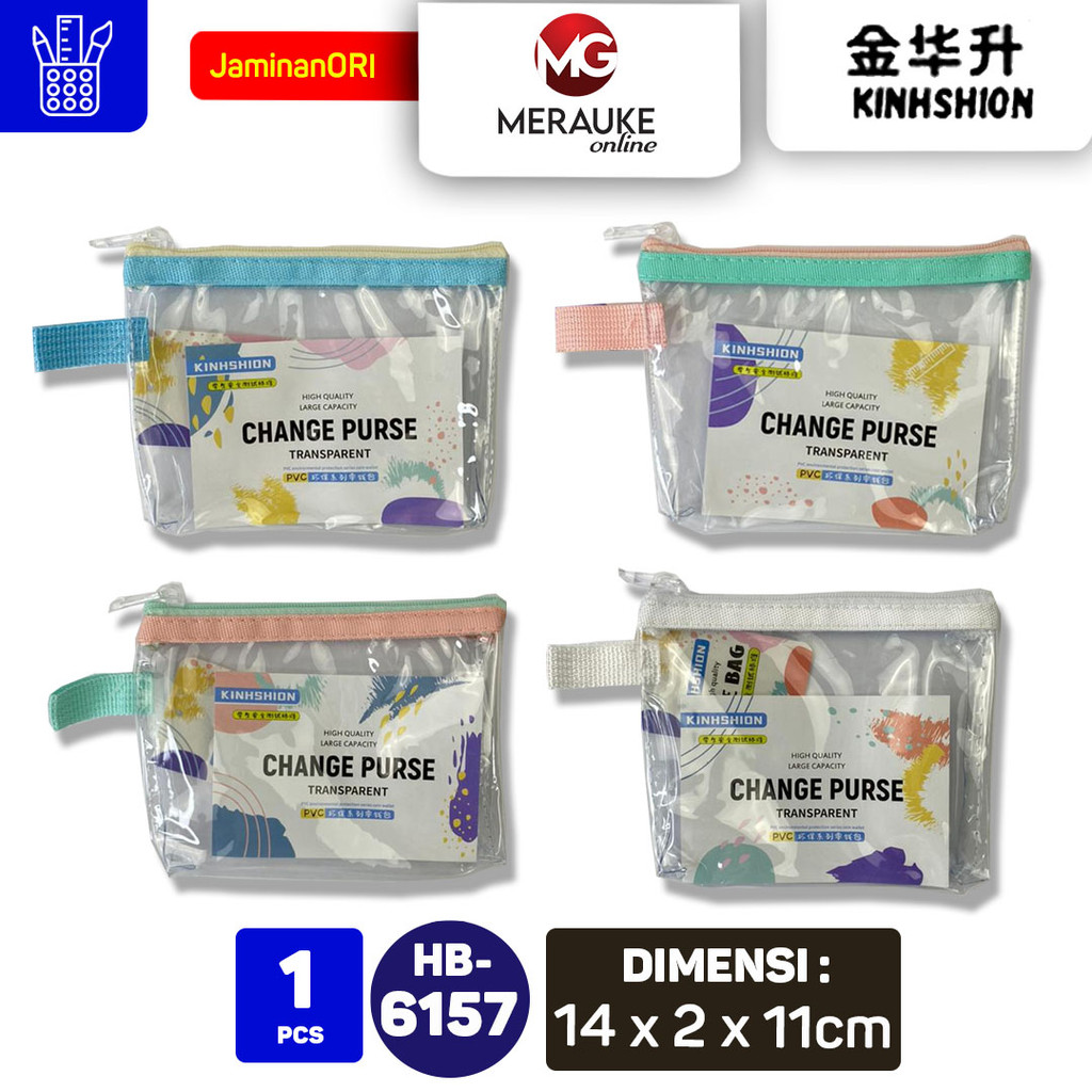 

KINHSHION Dompet PVC Transparan Mutifungsi SJ Atau HB 6157