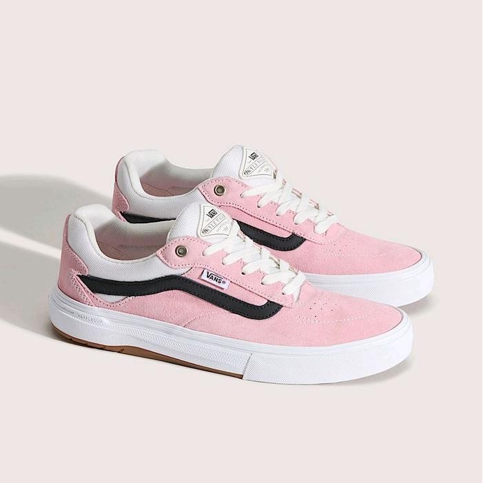 VANS SKATE KYLE WALKER WAFFLECUP PINK WHITE ORIGINAL Shoes Casual Pria Wanita - 36