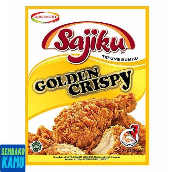 

Sajiku Tepung Bumbu Golden Crispy 200 gr