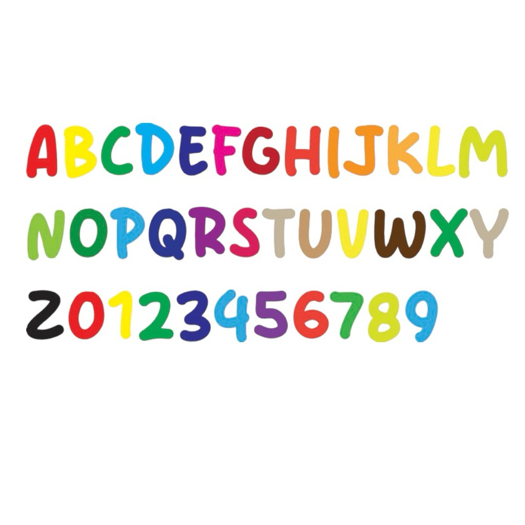 Aplikasi Huruf abjad Kapital flanel Pola huruf abjad flanel prakarya kerajinan flanel aplikasi flane