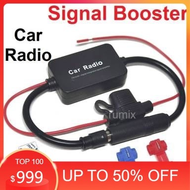 Signal Booster Radio FM Penguat Sinyal Antena Mobil Car Radio Aerials