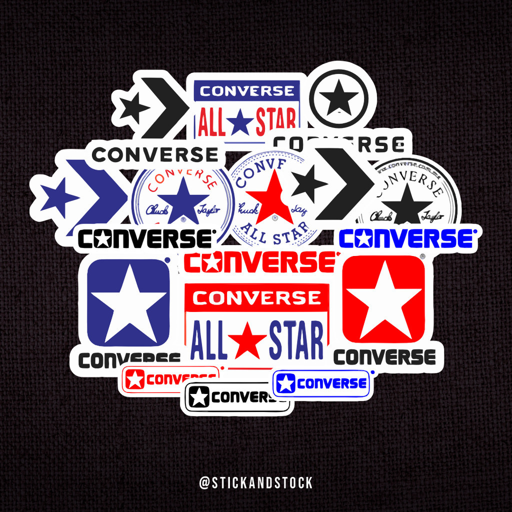 

Sticker Pack Global Brand Converse 1 | Sticker Tumbler | Sticker Hp Laptop Helm Motor