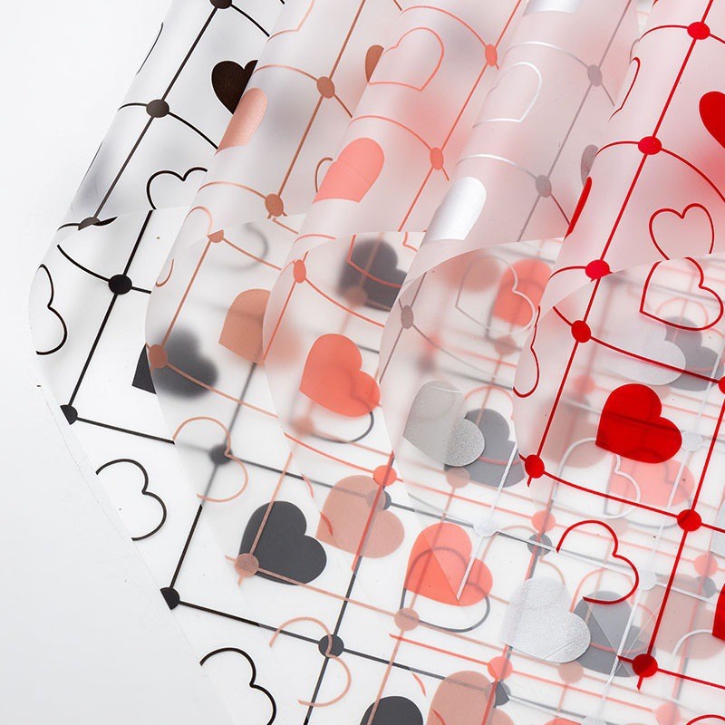 

[ 20 LEMBAR ] Kertas Buket Bunga Love / Kertas Cellophane / Kertas Bunga Buket Motif Love Garis KB6104