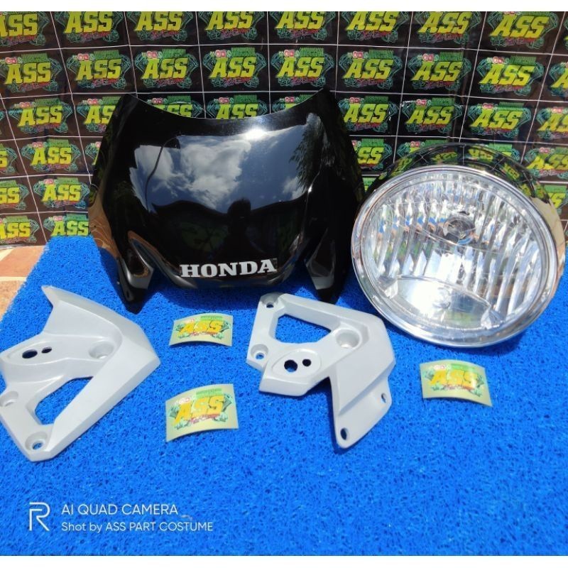 Visor Barong Tiger Revo pnp Megapro primus Set Breket/kupingan-Visor Tiger Revo barong-lampu tiger r