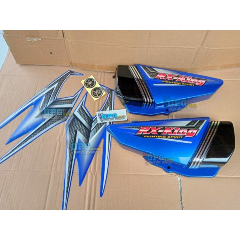 Box Tutup Aki Tepong Cover Samping RX King RXKing 2004 Biru