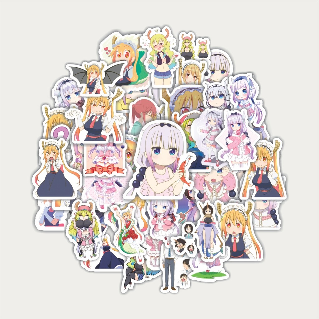 

Sticker Pack Stiker Anime Series Miss Kobayashi's Dragon Maid Karakter Mix 1 | Sticker TUMBLR | Stiker LAPTOP KOPER HELM