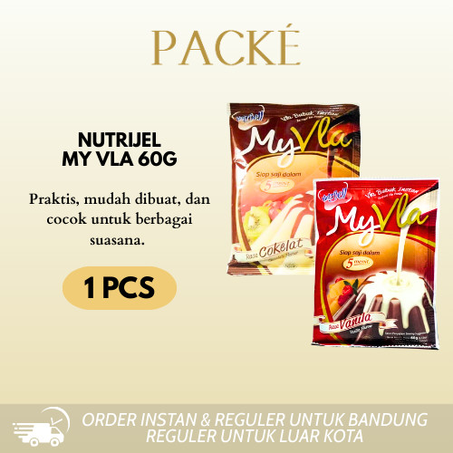 

Nutrijel My Vla Bubuk Instan Rasa Coklat/ Rasa Vanila 60g