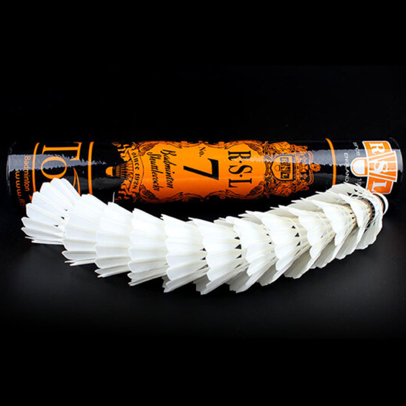 RSL 500 Badminton Goose Feather Durable Shuttlecocks Speed 77 76 Badminton Balls