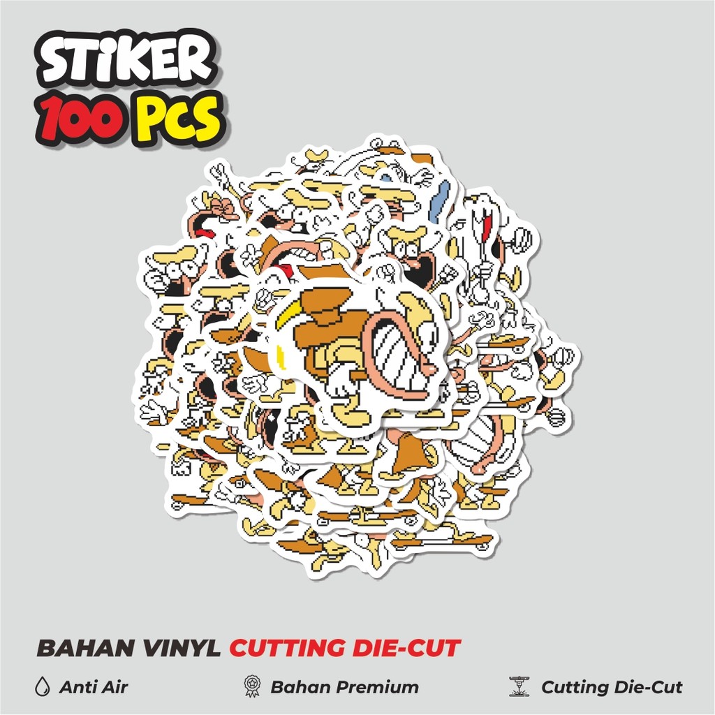 

Terbaru! 50 pcs Stiker Pizza Tower V17 Dekorasi Lucu Kreatif untuk Notebook, Skateboard, HP