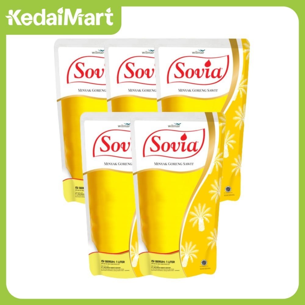 

NEW KM Paket Bundling Minyak Goreng Sovia 1 L x 5 Pcs PREMIUM