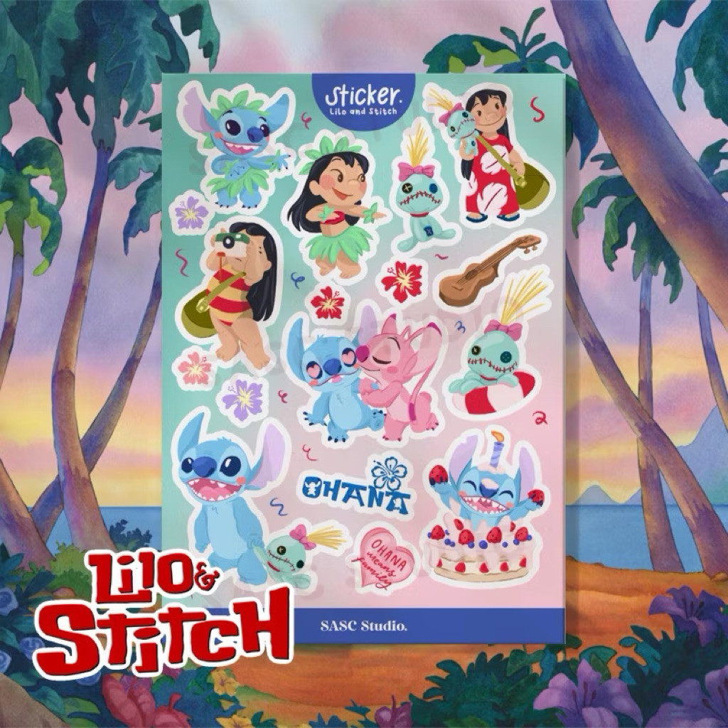 

Journamm.id LILO AND STITCH sticker | Disney pixar scrump, waterproof a6 kisscut cute deco stiker, bisa tempel botol casing hp buku journal dll