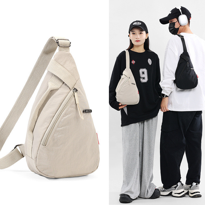 MK87YH 【Kirim dalam 24 jam】Tas Selempang Canvas / Kanvas Sling Bag Pria Dan Wanita Unisex Simpel Sik