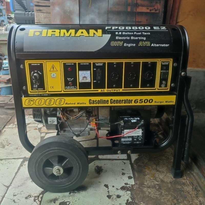 Diskon Mesin Genset Firman FPG8800 E2 6500 Watt Starter Original