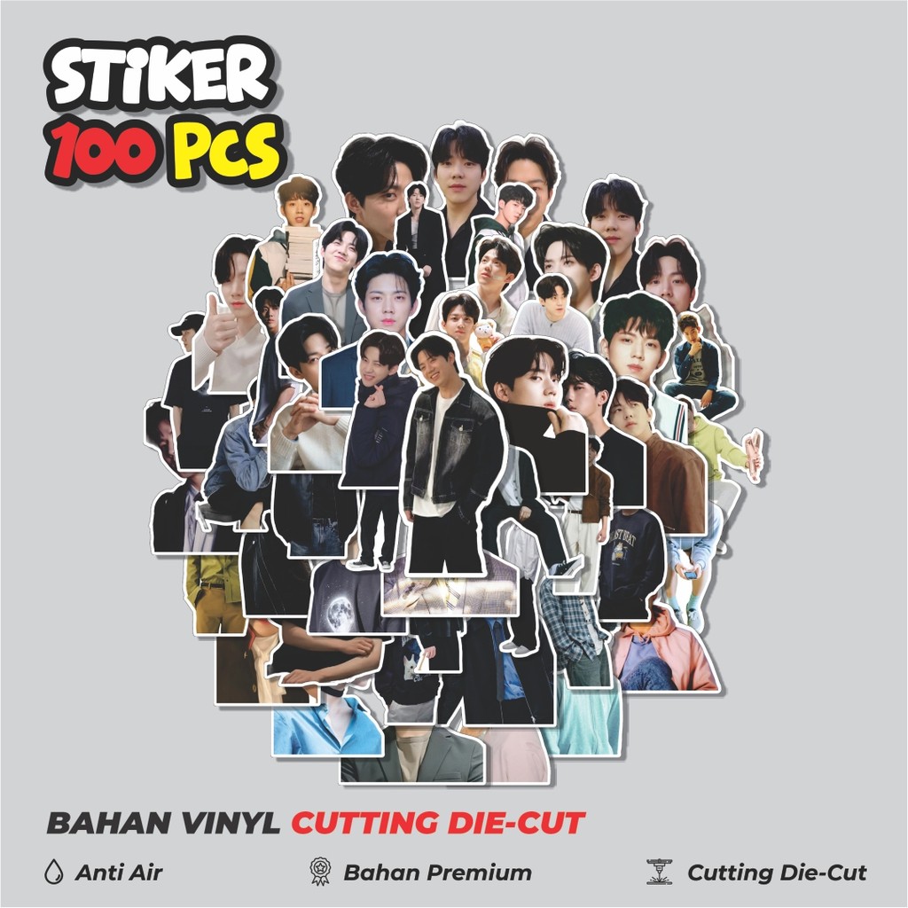 

Terbaru! 50 pcs Stiker Day6 Do Woon (Yoon Do Woon) Dekorasi Lucu Kreatif untuk Notebook, Skateboard, HP