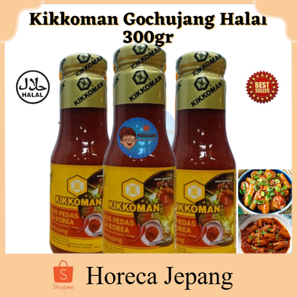 Kikkoman Gochujang Halal 300gr/| Gochujang Korea Halal/ Saus Gochujang/ Saus Pedas ala Korea Gochuja