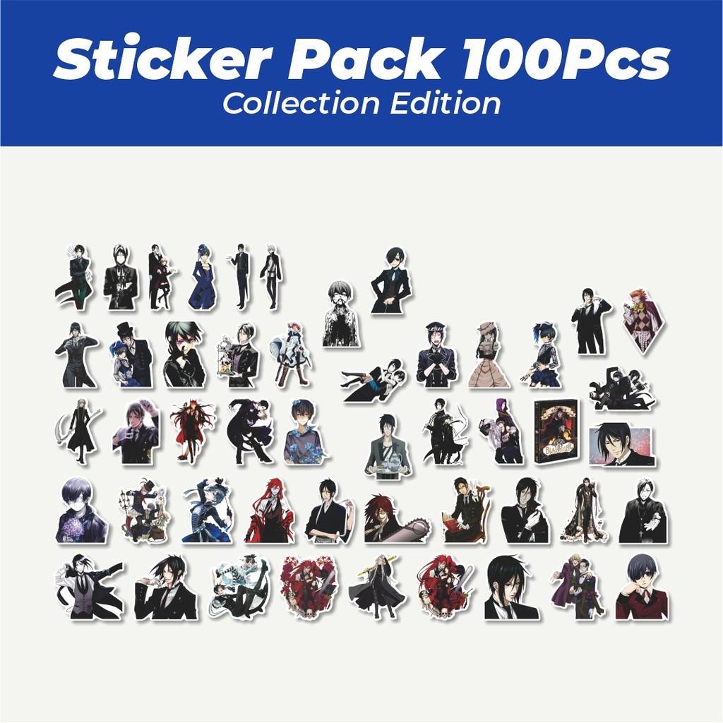 

Hot Stiker Anime Black Butler Char Mix 1Lucu Anti Air Stikers Berperekat Waterproof Sticker Decal Buat Motor Helm Buku Journal Koper Casing HP Laptop Botol Minum