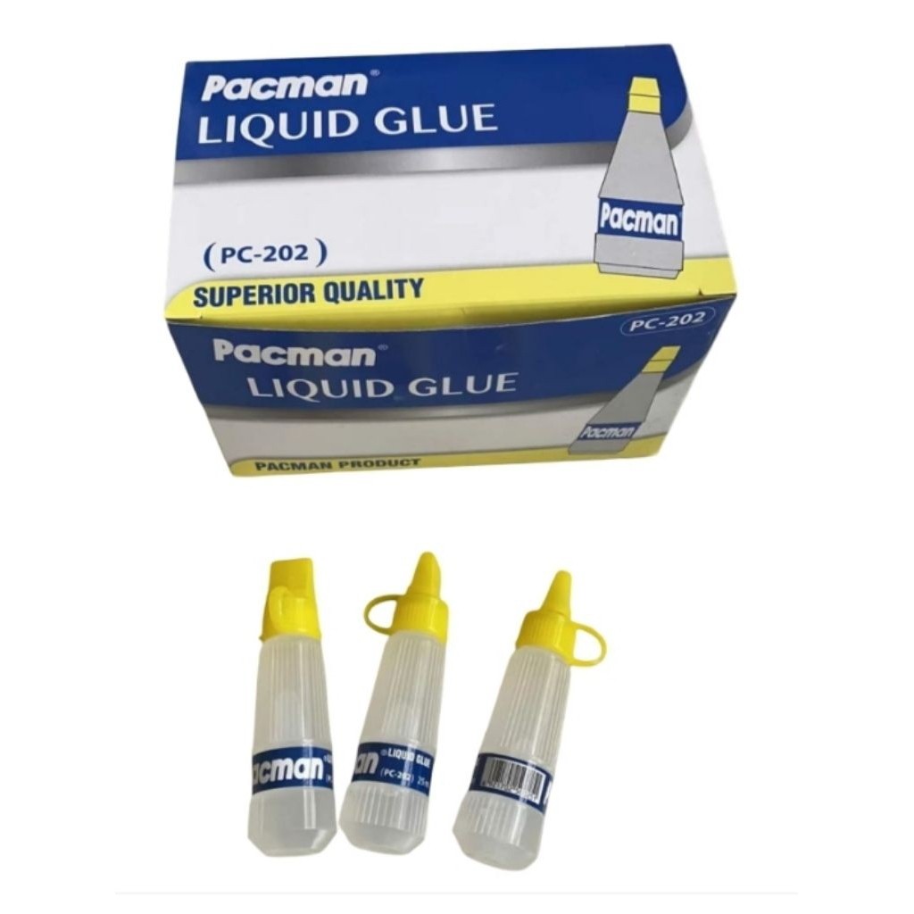 

( READY ) Lem kertas cair water glue pacman pc 202 (PAK)