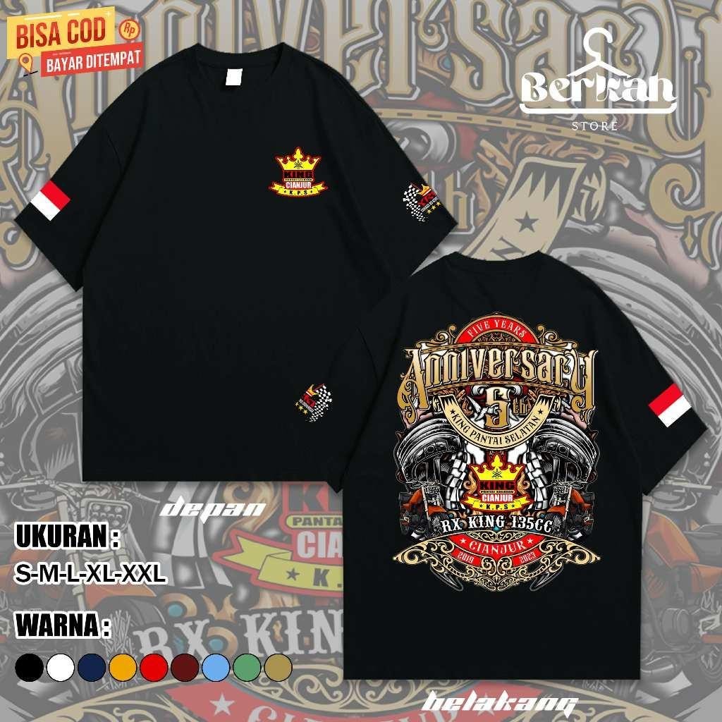 Kaos RX-King Jamnas Anniversary 4 - Kaos Rx-King Cianjur Selatan - Pria Dan Wanita - Cotton Commbed 