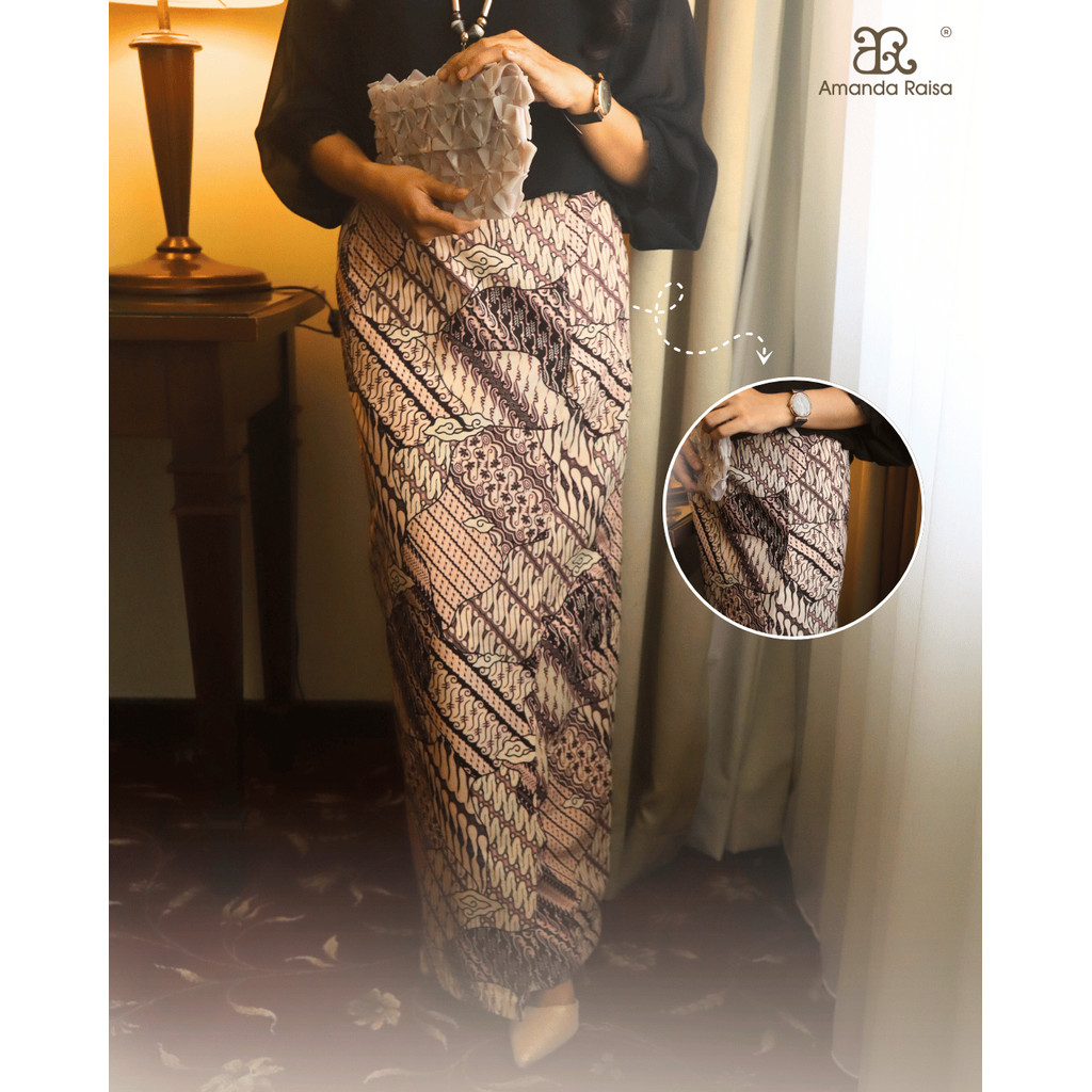Batik Amanda Raisa Bawahan Wanita Rok Batik Span Belah Samping