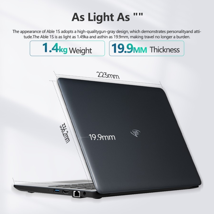 Laptop Itel Able 1S Intel Celeron N4020 4GB/256GB/14 Inch Win 11 Home